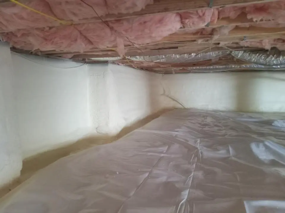 Crawl space encapsulation with closed-cell spray foam for Roof Maintenance in Sebring