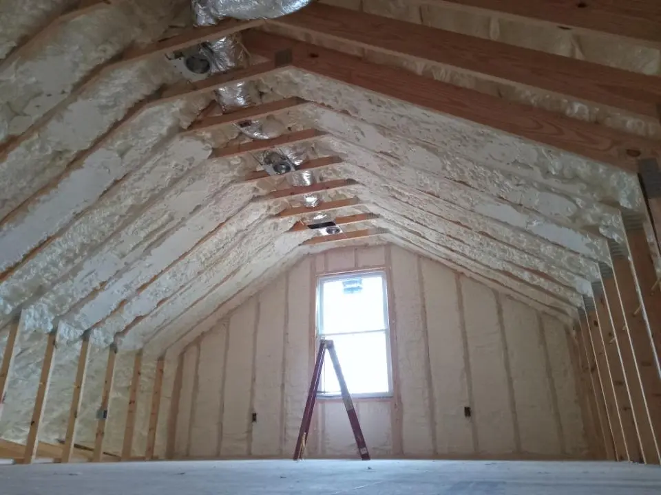 Spray foam roofing application for Crawl Space Insulation project in Sebring